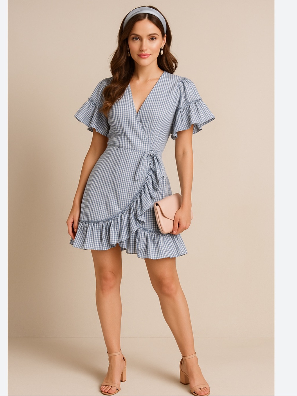 Gingham Max Studio Dress